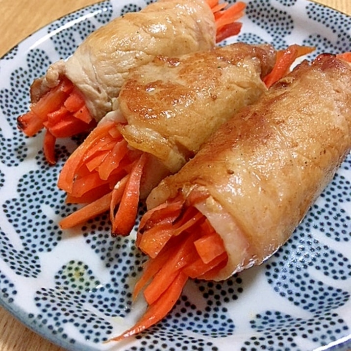 お弁当おかず◎にんじんの豚肉巻き